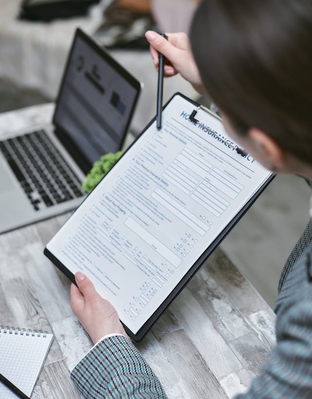 Structured insurance report